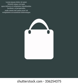 Shopping basket, bag. icon. vector design
