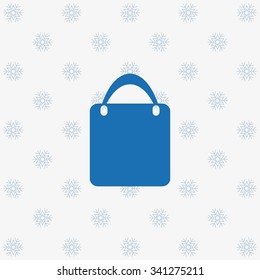 Shopping basket, bag. icon. vector design