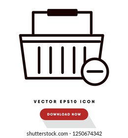 Shopping basket black friday vector icon