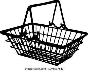 Shopping basket for buying groceries and other items.