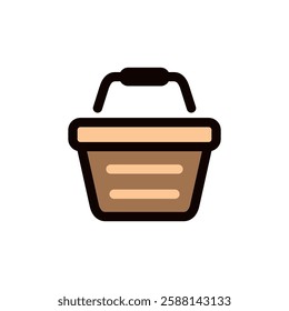 Shopping Basket, Cart Icon Vector Logo Template