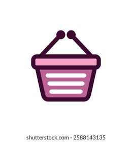 Shopping Basket, Cart Icon Vector Logo Template