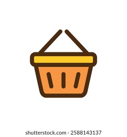 Shopping Basket, Cart Icon Vector Logo Template