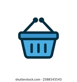 Shopping Basket, Cart Icon Vector Logo Template