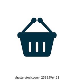 Shopping Basket, Cart Icon Vector Logo Template