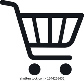 Shopping basket cart vector icon