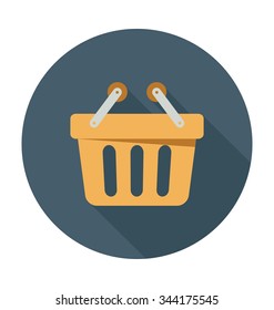 
Shopping Basket Colored Vector Icon
