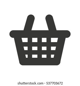 shopping basket commercial icon vector illustration design