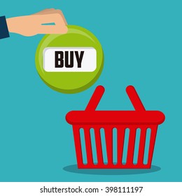 Shopping basket  design, Vector illustration