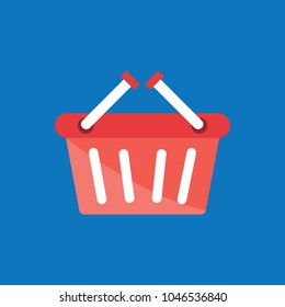 SHOPPING BASKET FLAT ICON