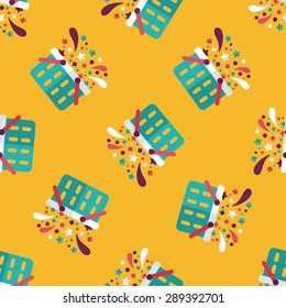 shopping basket flat icon,eps10 seamless pattern background