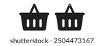 shopping basket glyph icon. Shopping basket icon.