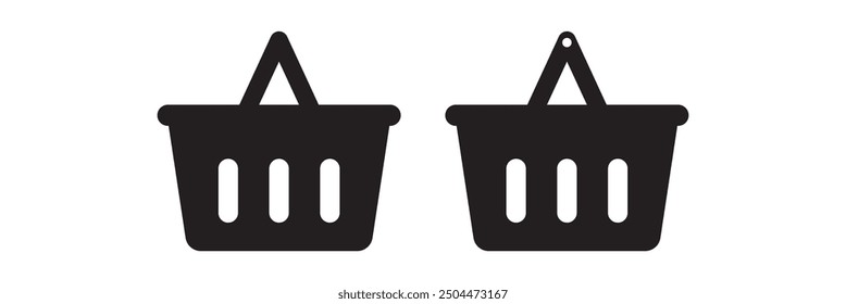 shopping basket glyph icon. Shopping basket icon.