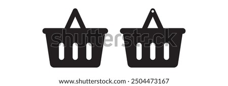 shopping basket glyph icon. Shopping basket icon.