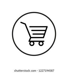 Shopping basket. Icon