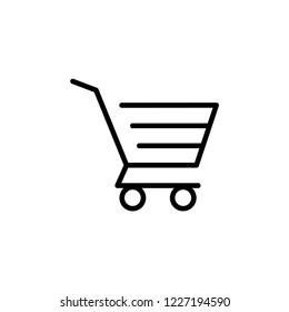 Shopping basket. Icon