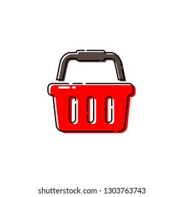 Shopping basket icon.