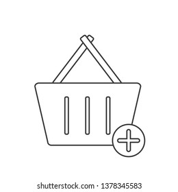 Shopping basket icon.