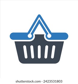 Shopping basket icon. Basket icon