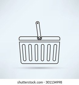 Shopping basket icon