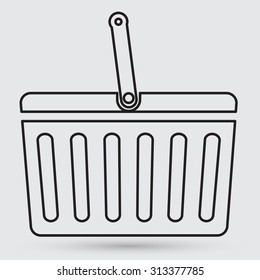 Shopping basket icon