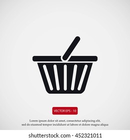 Shopping basket icon