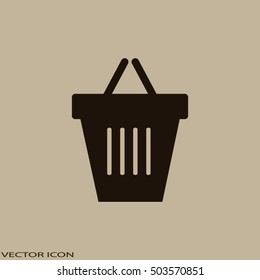 Shopping basket icon.