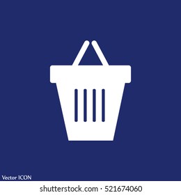 Shopping basket icon.