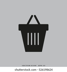 Shopping basket icon.
