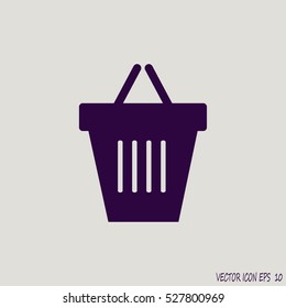 Shopping basket icon.