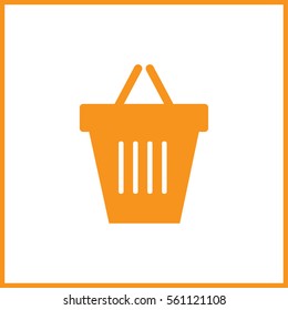 Shopping basket icon.