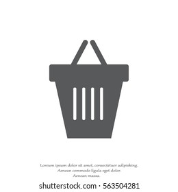 Shopping basket icon.