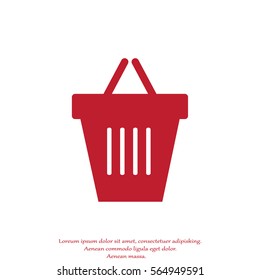 Shopping basket icon.