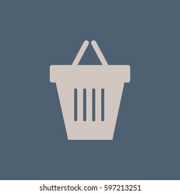 Shopping basket icon.