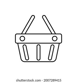 shopping basket icon, cart vector illustration