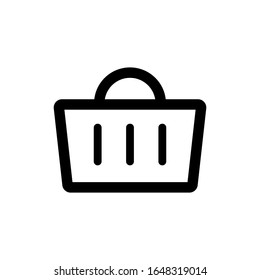 shopping basket icon. Design template vector