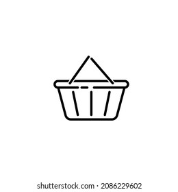Designvorlage für Warenkorb-Symbol, Vektorgrafik einzeln