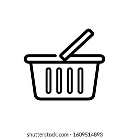 shopping basket icon design vector template