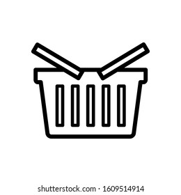 shopping basket icon design vector template