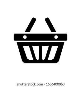 plantilla vectorial de diseño de icono de cesta de compras