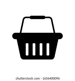 plantilla vectorial de diseño de icono de cesta de compras