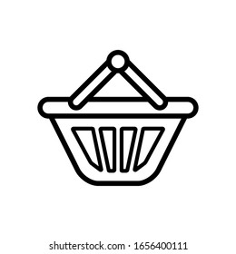 shopping basket icon design vector template