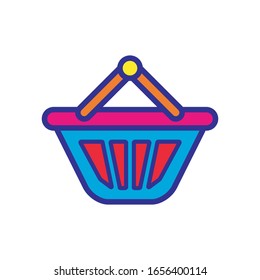 shopping basket icon design vector template