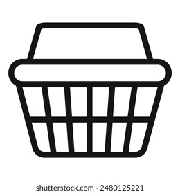Shopping Basket Icon for E-commerce Platforms