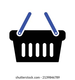 Icono de cesta de compras .shopping, icono de comercio electrónico. Simple ilustración vectorial plana para el diseño de su sitio web, logotipo, aplicación, interfaz de usuario.