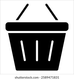 Shopping Basket Icon Element For Design