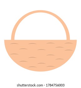 Shopping basket icon. Empty market basket icon - Vector
