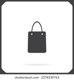 Shopping basket icon. Shopping basket flat design.