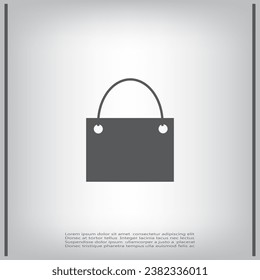 Icono de la canasta de compras. Diseño plano de cesta de compras.