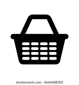 Ícone da cesta de compras - vetor plano